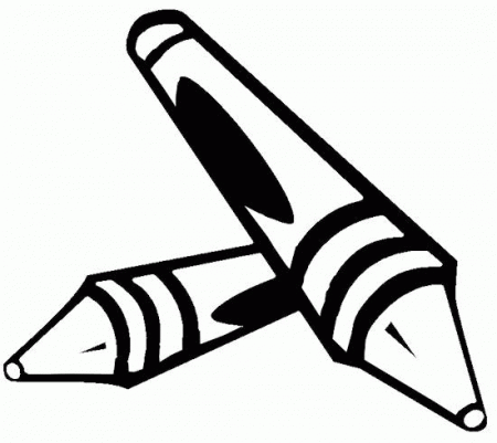 Crayons coloring page