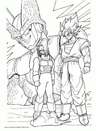 Dragon Ball Z color page - Coloring pages for kids - Cartoon characters coloring  pages - printable coloring pages - color pages - kids coloring pages - coloring  sheet - coloring page -