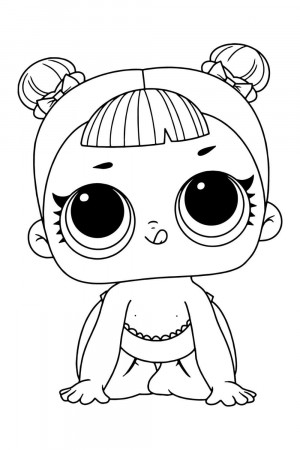 Baby Center LOL Baby Coloring Page - Free Printable Coloring Pages for Kids