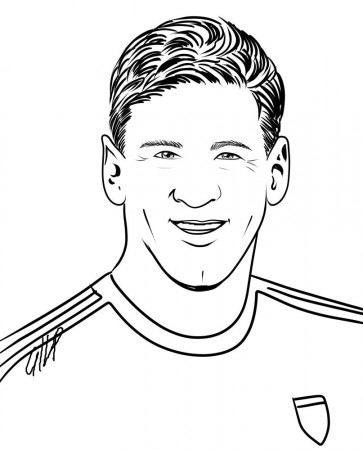 Lionel Messi 02 coloring page