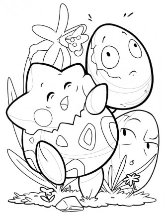 Funny Togepi Coloring Page - Free Printable Coloring Pages for Kids