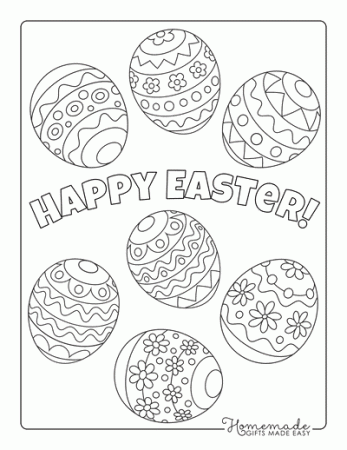 Easter Egg Coloring Pages & Free Printable Templates