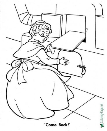 Gingerbread Man Coloring Page - Out of the Oven
