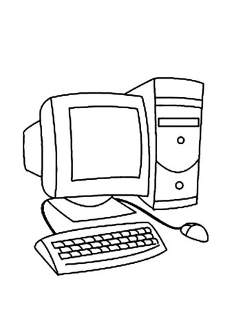 Computer coloring pages. Download and print Computer coloring pages