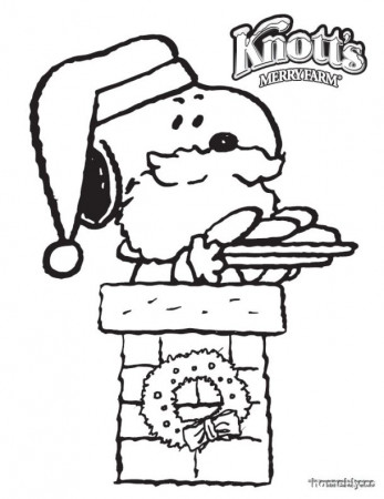 snoopy christmas coloring pages | Best DIY Coloring Pages