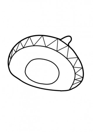 Mexican Hat Sombrero at Mexican Fiesta Coloring Page: Mexican Hat ...