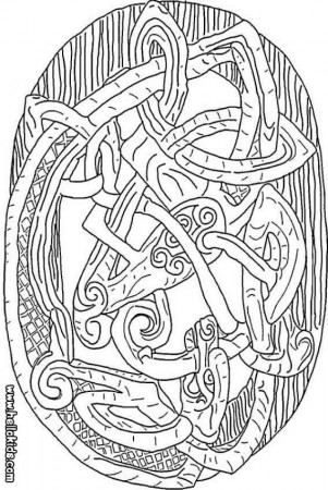 CELTIC coloring pages - Celtic statue