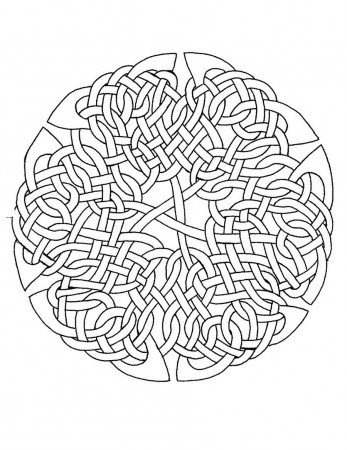 Printable Celtic Coloring Pages - AZ Coloring Pages | Celtic coloring, Mandala  coloring pages, Mandala coloring books