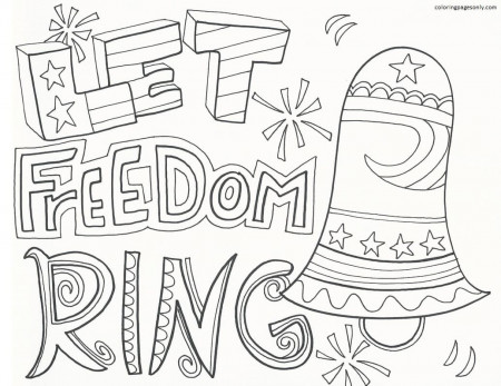 Let Freedom Ring Coloring Pages - 4th Of July Coloring Pages - Coloring  Pages For Kids And Adults