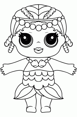 LOL Surprise Doll Merbaby Coloring page ♥ Online and Print for Free!