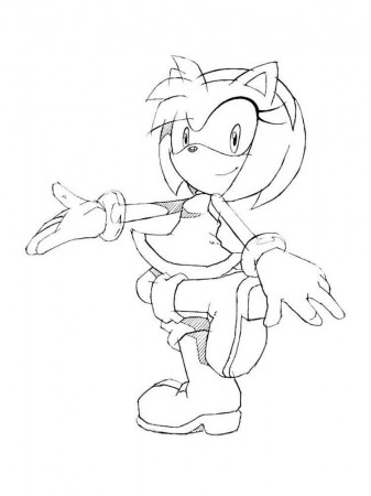 Amy Rose coloring pages. Free Printable Amy Rose coloring pages.