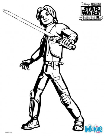 STAR WARS coloring pages - SWR-Ezra | Star wars coloring book, Star wars  colors, Star coloring pages