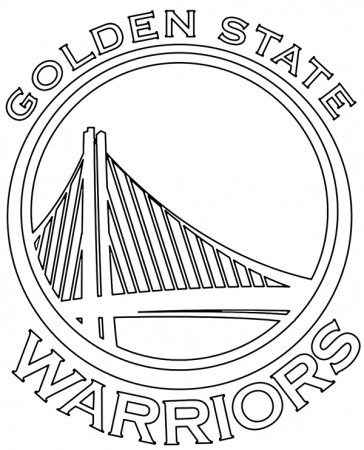 Printable Golden State Warriors logo - Topcoloringpages.net