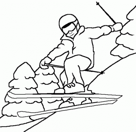Sport In The Winter Coloring Pages | Sport Coloring pages of ...