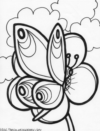 Butterfly Coloring Pages Valentines Day - Coloring Pages For All Ages