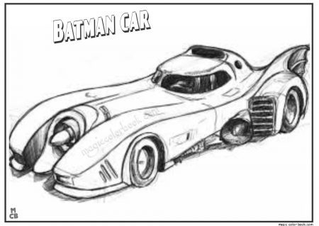 Car Coloring Pages Batman - Coloring Pages For All Ages