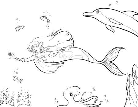 ArtStation - Mermaid Coloring Book