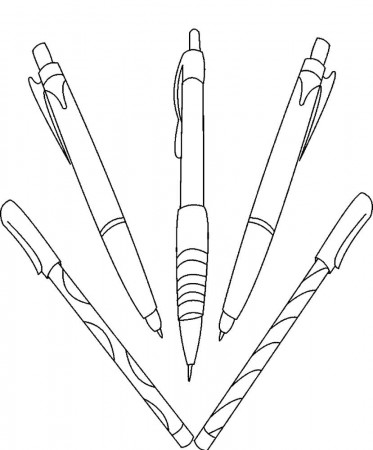 pens coloring pages