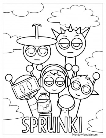 22 Sprunki Coloring Pages (Free PDF ...