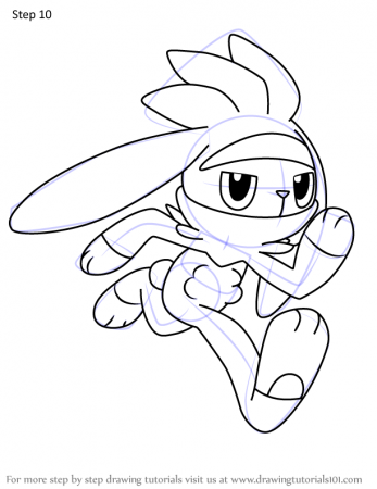 Learn How to Draw Raboot from Pokemon (Pokemon) Step by Step : Drawing  Tutorials
