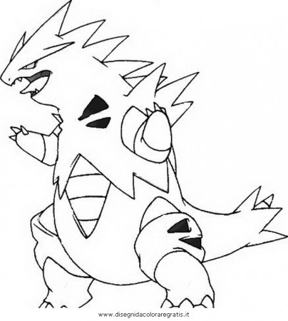 Pokemon tyranitar coloring pages