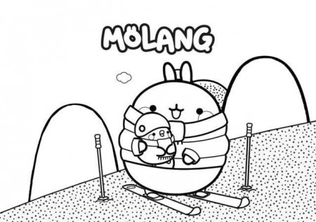 Molang Coloring Page | Coloring book pages, Coloring pages, Molang