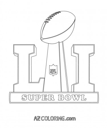 Super Bowl 2017 Coloring Page