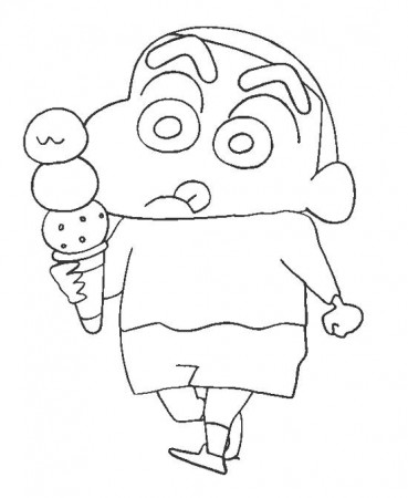 Shin Chan Coloring Page