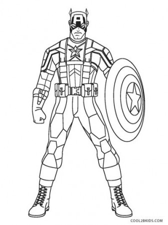 UPDATED] 50 Captain America Coloring Pages
