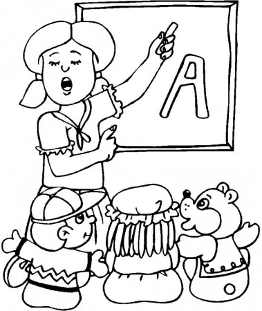 Teacher Coloring Pages - Free Printable Coloring Pages for Kids