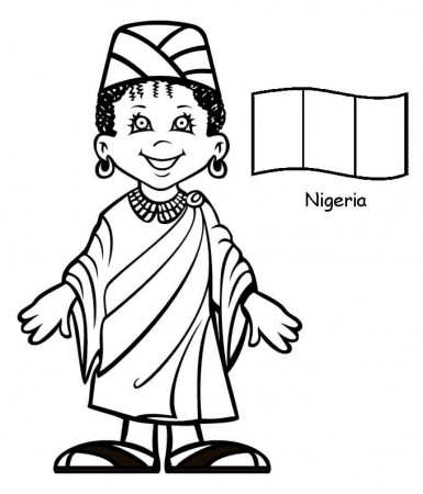 Nigerian 1 Coloring Page - Free Printable Coloring Pages for Kids