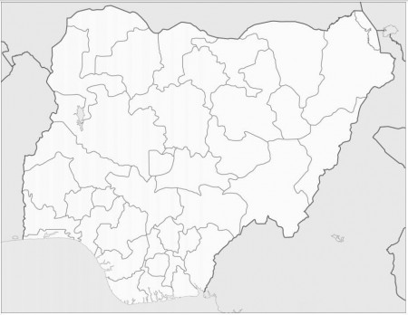 Nigeria's Map Coloring Page - Free Printable Coloring Pages for Kids