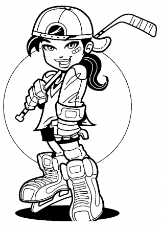 Puck and Stick Coloring Pages - Hockey Coloring Pages - Coloring Pages For  Kids And Adults