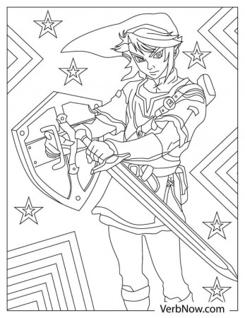 Free ZELDA Coloring Pages & Book for Download (Printable PDF) - VerbNow