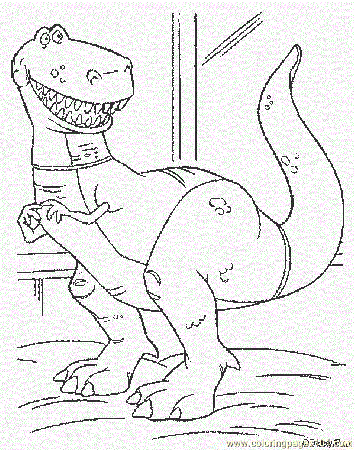 Rex Coloring Page for Kids - Free Toy Story Printable Coloring Pages Online  for Kids - ColoringPages101.com | Coloring Pages for Kids