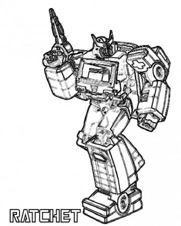 Transformers Ratchet Coloring Page - Free Printable Coloring Pages for Kids