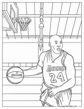30 NBA & Basketball Coloring Pages ...
