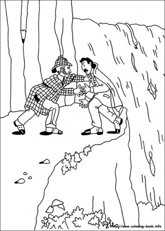 Sherlock Holmes coloring picture