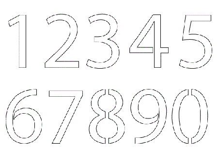 Printable Number 1 Stencil - Get Coloring Pages