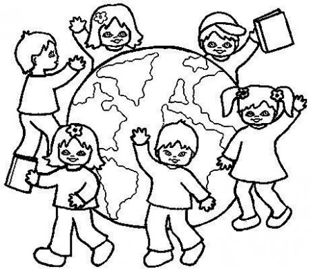 Around the worlds, Coloring pages and The world on Pinterest