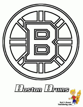 Bruins Hockey Logo Coloring Pages - Get Coloring Pages