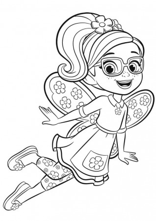 Poppy from Butterbean's Cafe 1 Coloring Page - Free Printable Coloring Pages  for Kids