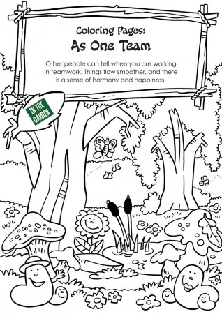Coloring Pages: In the Garden: As One ...