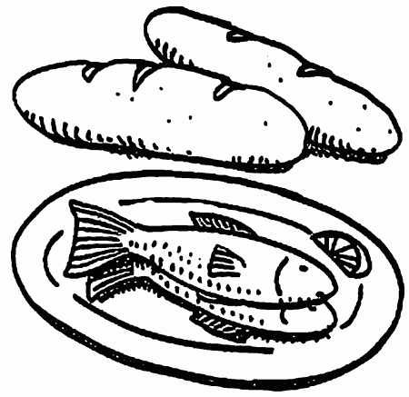 5 Loaves And 2 Fish Coloring Page WeColoringPage 13 | Wecoloringpage