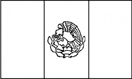 Mexico Flag Coloring Page