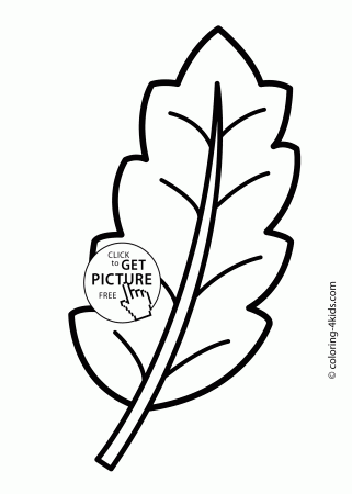 Some Leaf nature coloring page for kids, printable free | coloing-4kids.com
