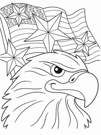 Independence Day Eagle Coloring Page | crayola.com