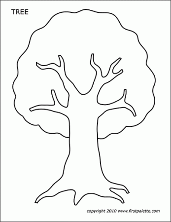 Tree Templates | Free Printable Templates & Coloring Pages |  FirstPalette.com