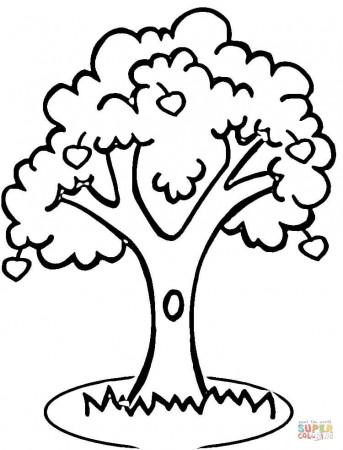 Apple Tree coloring page | Free Printable Coloring Pages