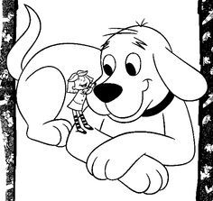 Clifford The Big Red Dog - Coloring Pages for Kids and for Adults